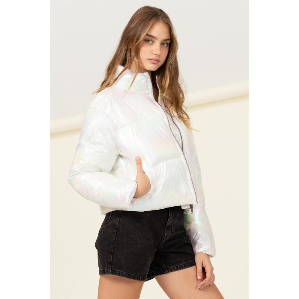 Iridescent Puffer Jacket - Picture 2 of 5
